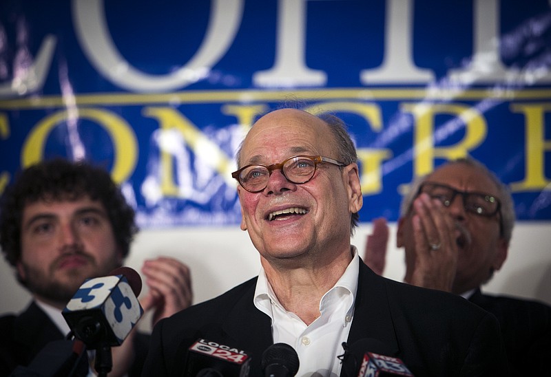 U.S. Rep. Steve Cohen gives a speech thanking his supporters and the 9th District at 409 South Main after defeating opponent Ricky Wilkins in the Democratic primary in Memphis, Tenn. Thursday August 7, 2014.