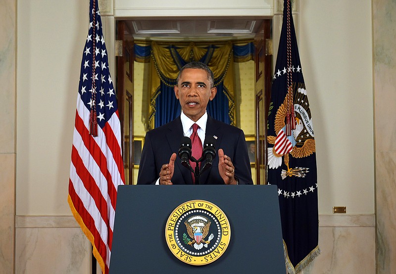  President Barack Obama addresses the nation