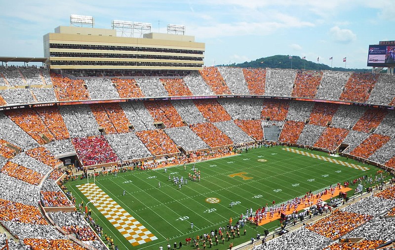This image shows what the stands at Neyland Stadium will look like during the Vols' play Florida.
Contibuted Image/Spencer Barnett
