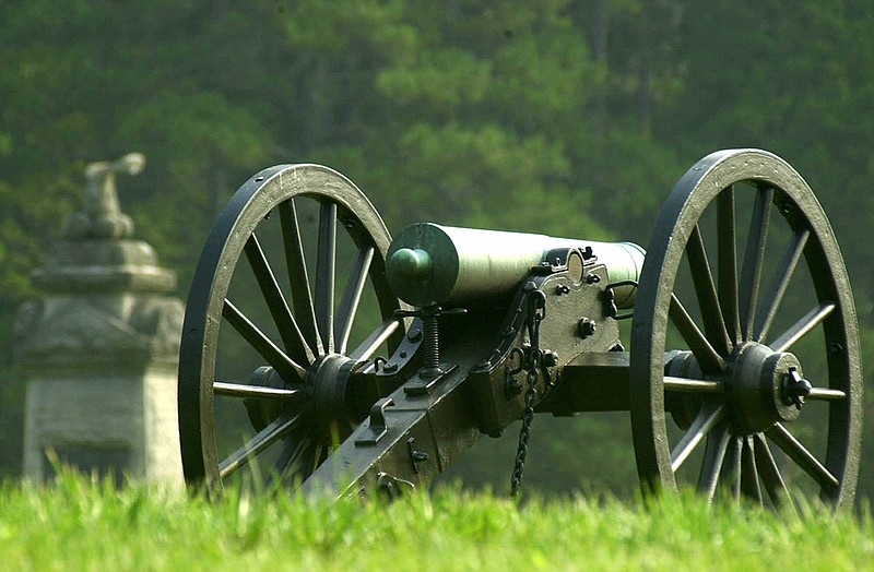 A cannon is shown at Chickamauga and Chattanooga National Military Park.