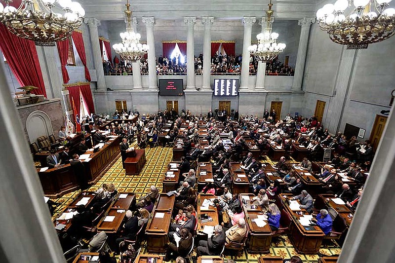 The Tennessee House of Representatives meets for the General Assembly and legislature in this file photo.