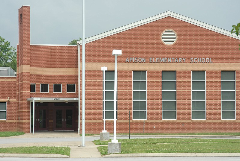 Apison Elementary School is located at 10433 East Brainerd Road, in Apison.