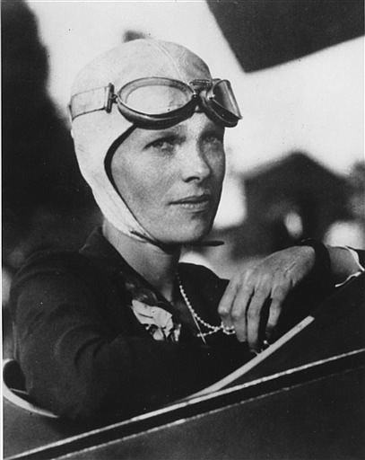 This undated file photo shows Amelia Earhart, the first woman to fly solo across the Atlantic Ocean.