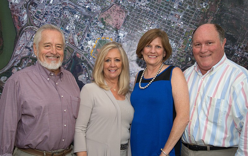 John and Pamela Henry, left, with Joan and Bill Chapin.