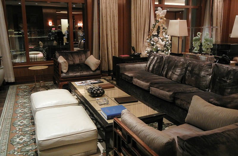 This 2014 photo shows the chairman's suite at the Venitian Hotel in Las Vegas. 