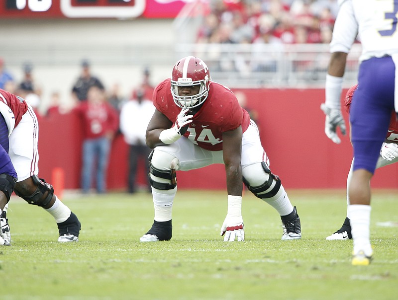 Cam Robinson plays offensive line for the University of Alabama