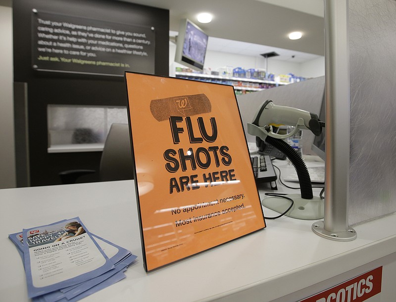 A sign lets customers know they can get a flu shot in a Walgreens store in Indianapolis. The flu vaccine may not be very effective this winter, according to U.S. health officials who worry this may lead to more serious illnesses and deaths.