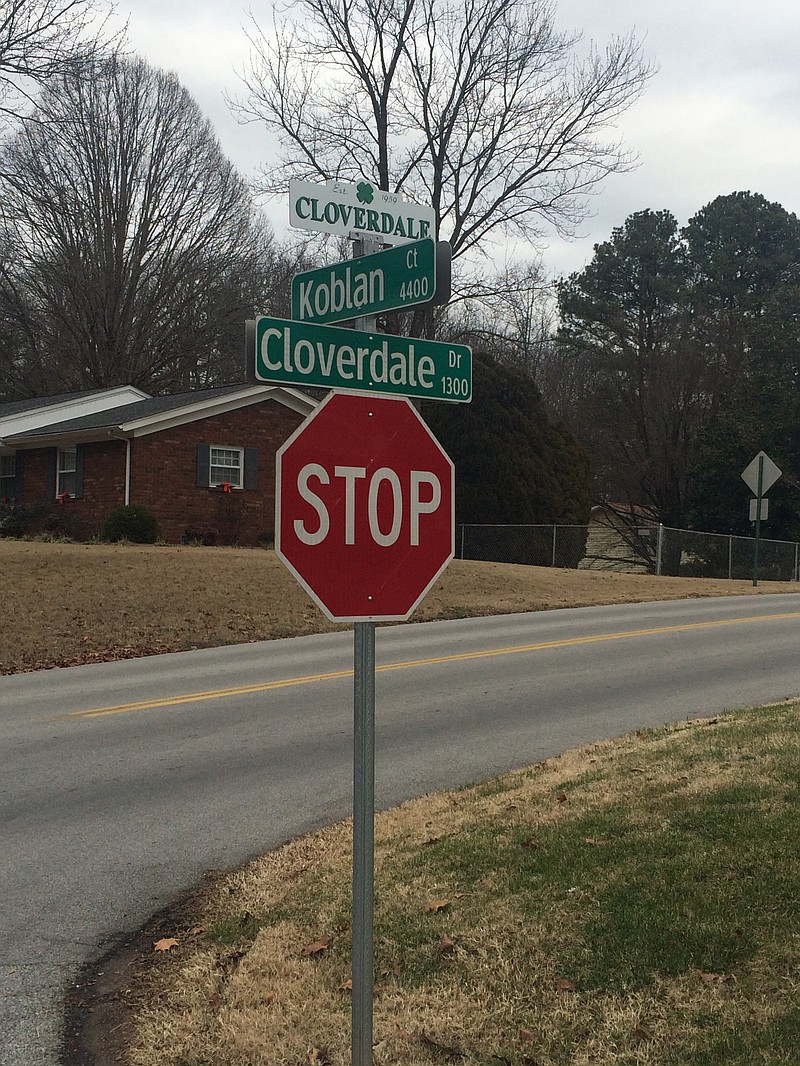 This corner in the Cloverdale neighborhood is where Chattanooga police stopped and arrested Julia Shields after her shooting spree Friday afternoon. 