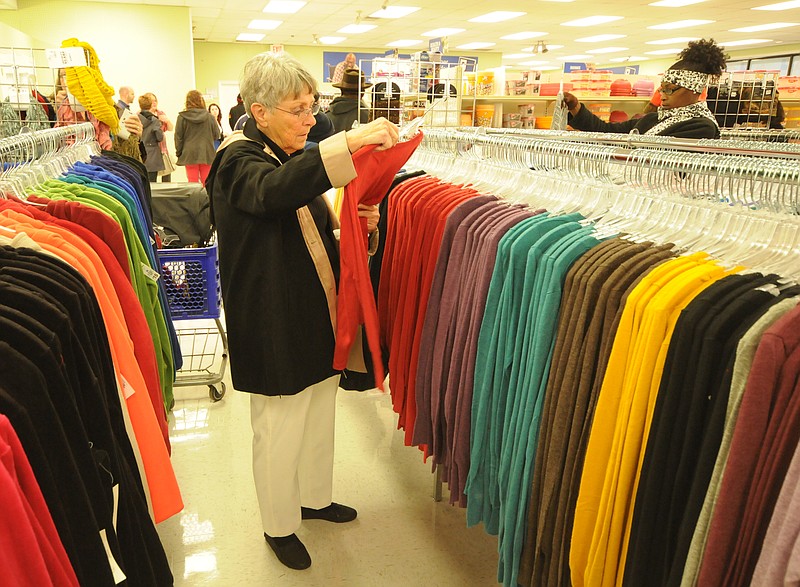 Judi Miller, of Dalton, Ga., and Linda Hamilton, right, shop the newly remodeled Goodwill store on South Terrace on Friday in East Ridge. All new items are available for the first time in this store.