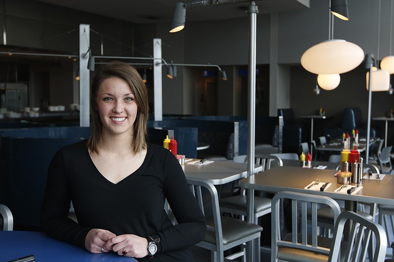 Frustrated by a previous online job application experience, UTC senior Allison Wade took a different tack and landed a job as server at Blue Plate restaurant by seeking the job out face-to-face.