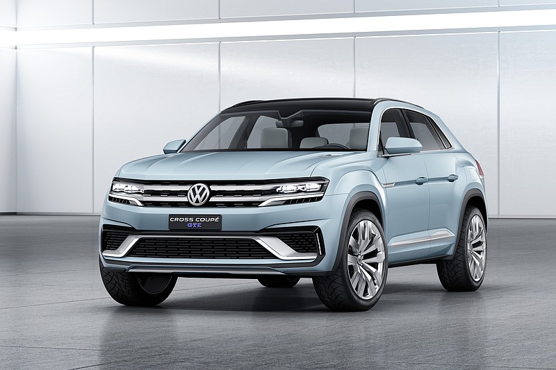 New five-seater plug-in hybrid concept car, the Volkswagen Cross Coupe GTE was unveiled at the Detroit Auto Show today.