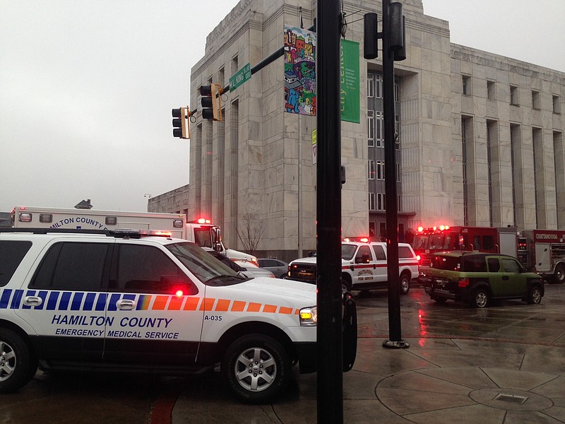 A hazardous package has been reported at the Joel W. Solomon Federal Building in Chattanooga.