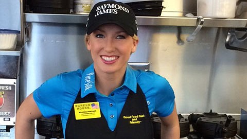Brooke Pancake, an LPGA Tour professional who in January signed an endorsement deal with southern favorite Waffle House.