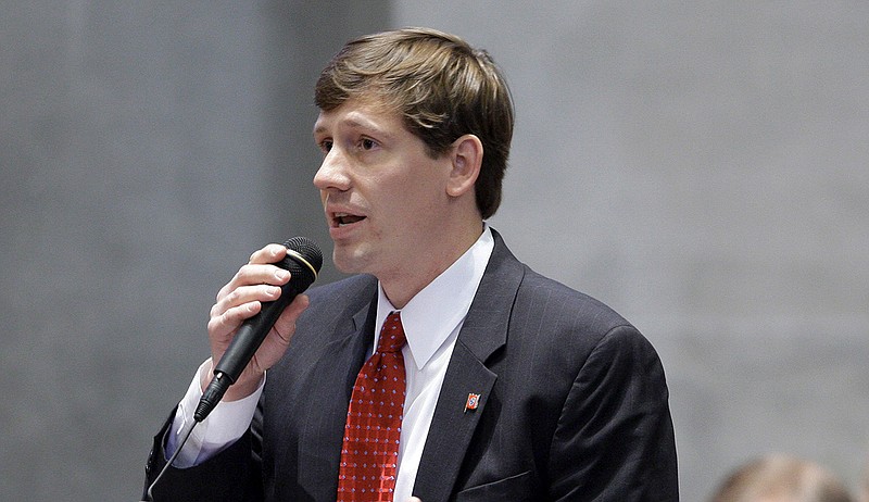 Rep. Brian Kelsey, R-Germantown, speaks on the floor of the House during the opening session Jan. 13, 2009, in Nashville.