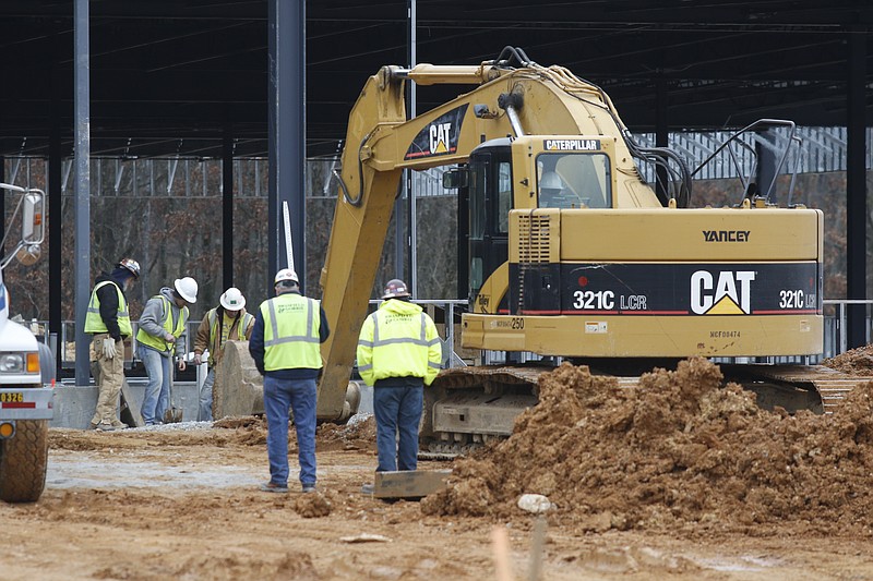 Construction continues on Coca-Cola Bottling Co. United's new $62 million regional headquarters off Shepard Road.