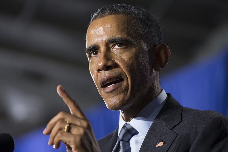 President Barack Obama delivers remarks at the Department of Homeland Security on his FY2016 budget proposal on Monday, Feb. 2, 2015, in Washington. 