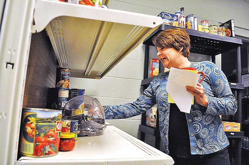 Sandy Leavell, Director of Social Services at the Chattanooga Salvation Army, speaks about the shortage of food at the Salvation Army food panty. The Salvation Army said it needs supplies such as dry foods like rice and pasta to better serve the needs of the community. 