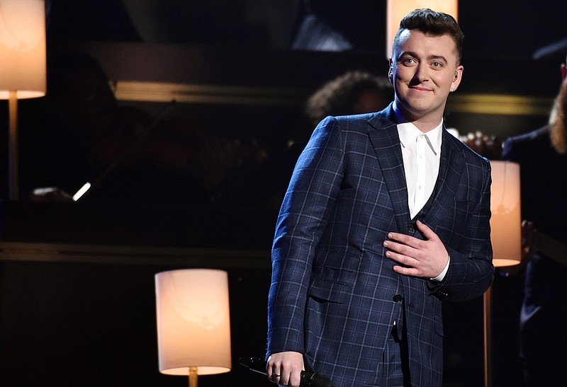 Sam Smith performs at the 57th annual Grammy Awards on Sunday, Feb. 8, 2015, in Los Angeles. 