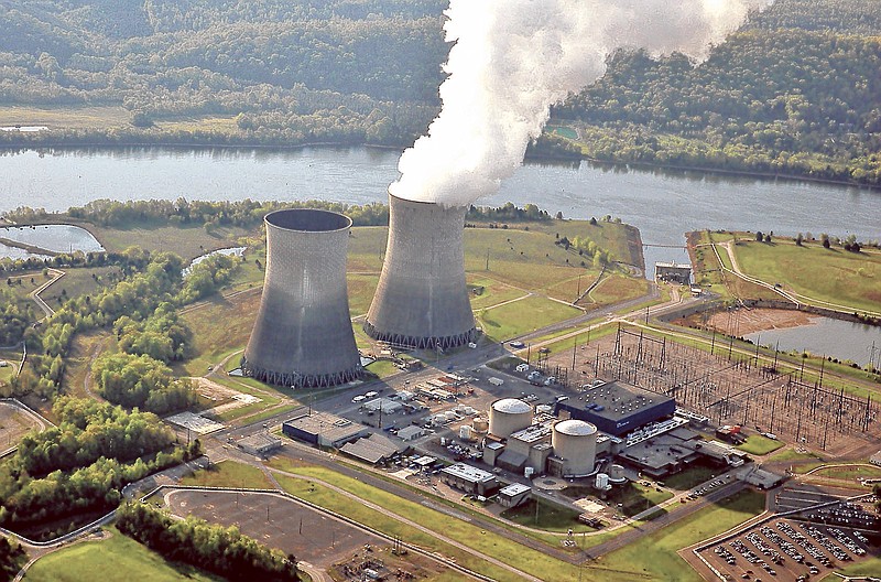 Watts Bar Nuclear Plant generates electricity.