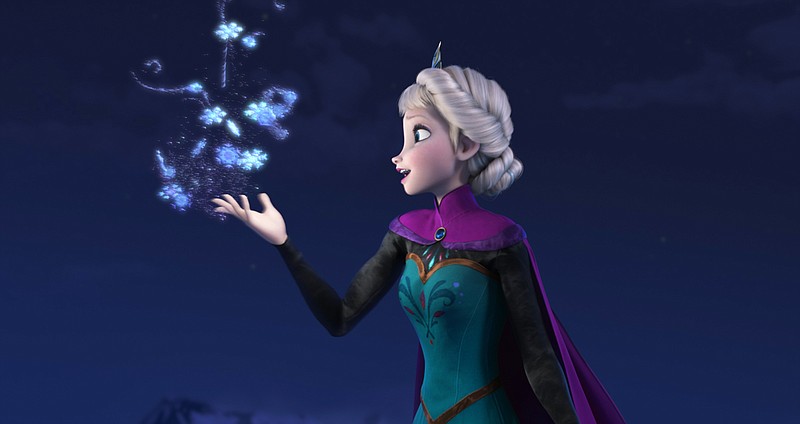 
              This image released by Disney shows Elsa the Snow Queen, voiced by Idina Menzel, in a scene from the animated feature "Frozen." Disney Theatrical Productions said Friday that the husband-and-wife team of Robert Lopez and Kristen Anderson-Lopez will be working on the stage version of "Frozen" and Jennifer Lee, co-director and screenwriter of the film, is writing the book.  (AP Photo/Disney, File)
            