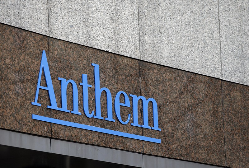 
              FILE - This Wednesday, Dec. 3, 2014, file photo, shows the Anthem logo at the company's corporate headquarters in Indianapolis. Anthem Inc., said Friday, Feb. 13, 2015, that it is offering several levels of free identity theft protection to current and former customers after hackers broke into a database storing information for about 80 million people. (AP Photo/Darron Cummings, File)
            