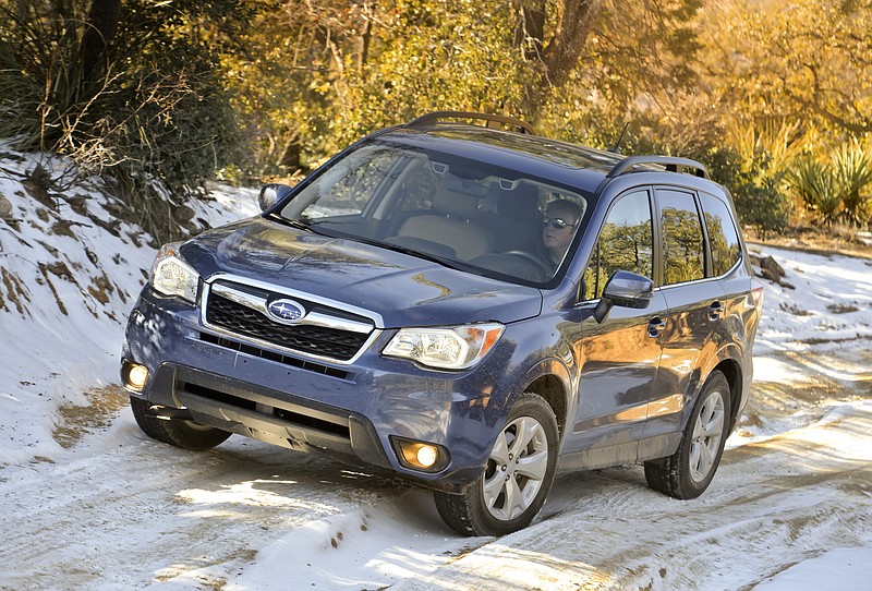 The Subaru Forester, small SUV, is one of the most practical snow buggies on the road.