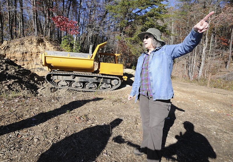 Walker County resident Jill Wyse talks about how the county has disregarded EPB rules as they go forward with a trail over Rock Creek, just over a mile upstream of her land.