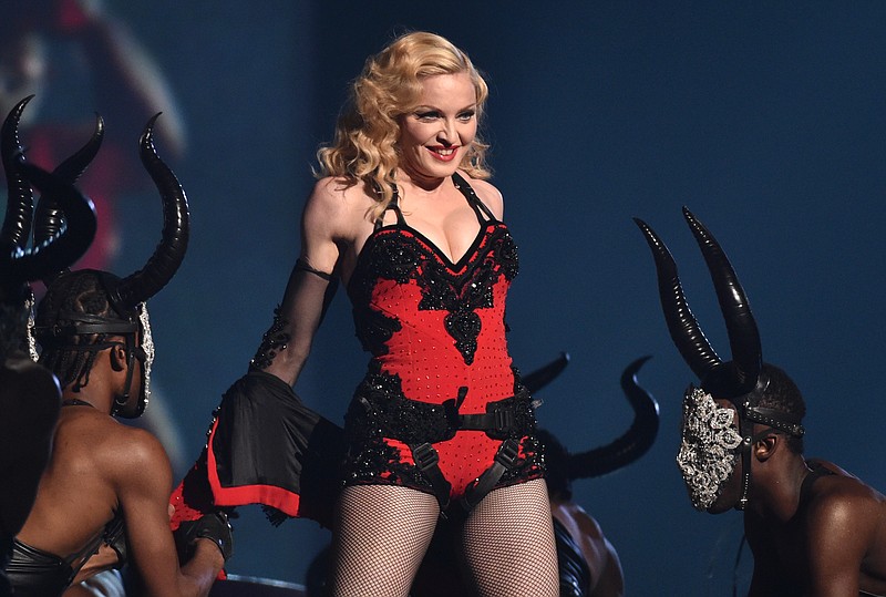 Madonna performing at the 57th annual Grammy Awards in Los Angeles in this This Feb. 8, 2015, file photo.