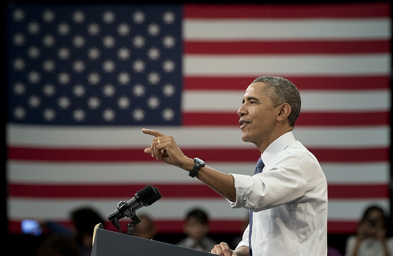 President Barack Obama speaks during a town-hall meeting at Benedict College, Friday, March 6, 2015, in Columbia, S.C., about the importance of community involvement.