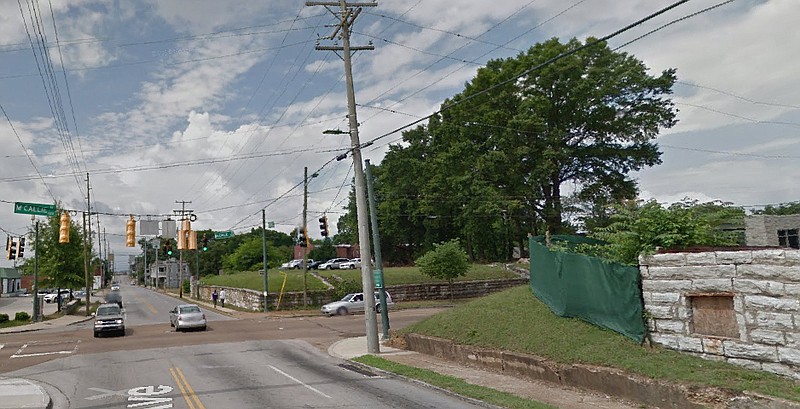 Intersection of McCallie and Central avenues in Chattanooga.
