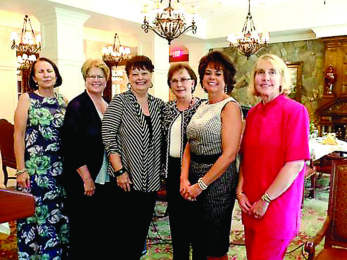 Officials of the Chattanooga Newcomers Club are, from left, Anita Paul, past president; Mary Wilson, membership chair; Barbara Walker, president; Sandra Devore, program chair; Jan Wardlaw, program co-chair and Kathy Farwig, treasurer. 