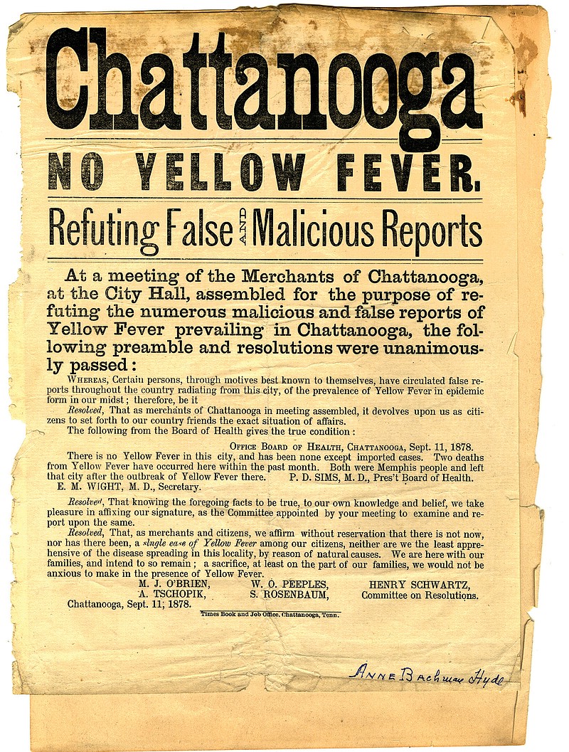 Reports of yellow fever initially were downplayed in local media. About 10,000 fled the city; 140 died.