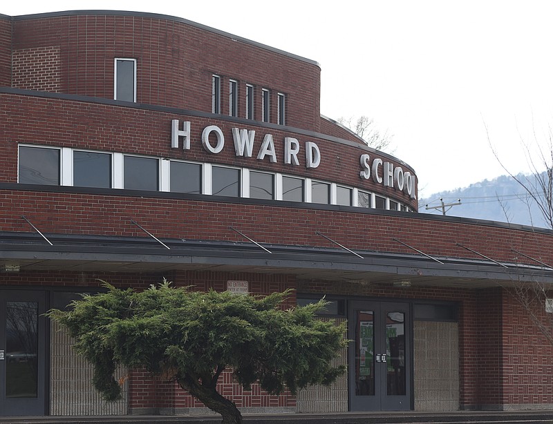 The Howard School, seen Tuesday, was once poised to be a great education turnaround story.