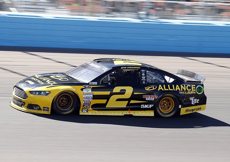 Brad Keselowski during a NASCAR Sprint Cup Series auto race on Sunday, March 15, 2015, in Avondale, Ariz.