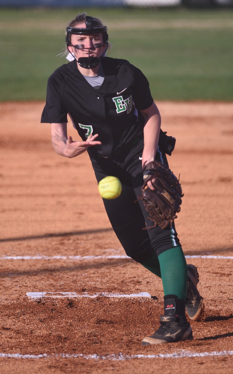 East Hamilton's Tori Barnes pitches in this March 23, 2015, file photo.