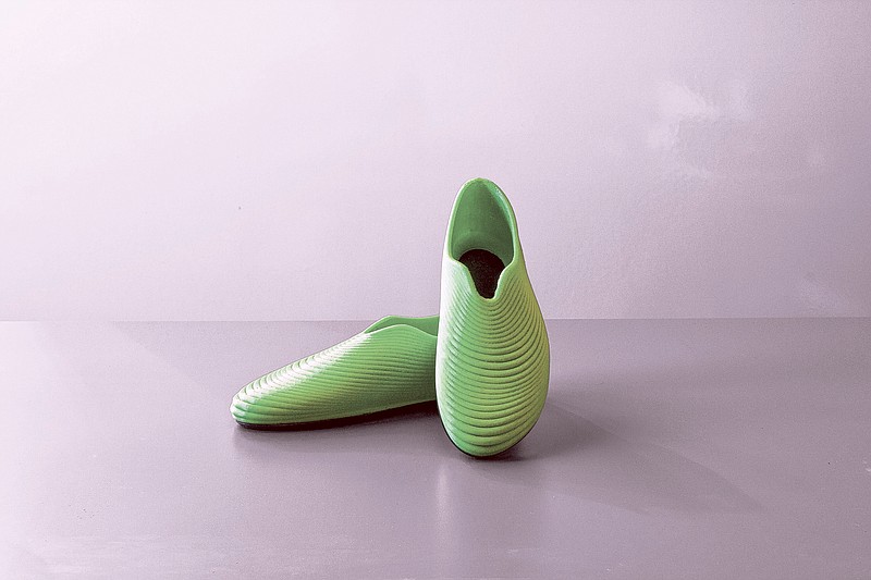 These shoes were created by Feetz using 3-D printing.