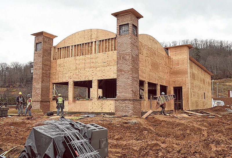 The new Bojangles' restaurants, under construction in Soddy-Daisy, above, and Red Bank, are expected to open this summer.