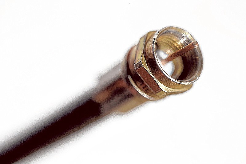 A coaxial cable is shown.