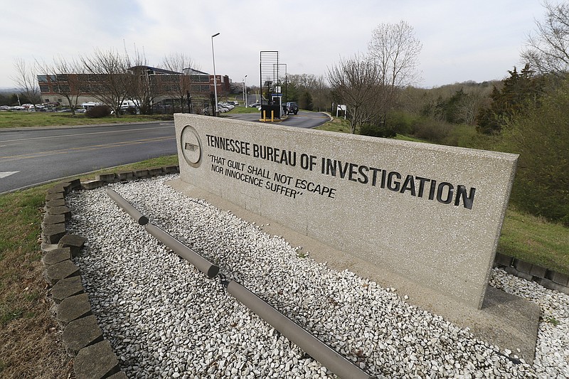 This staff file photo shows the Tennessee Bureau of Investigation headquarters in Nashville.