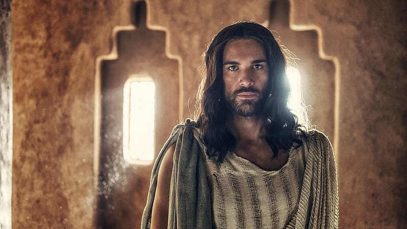 
              In this image released by NBC, Juan Pablo Di Pace portrays Jesus in a scene from "A.D. The Bible Continues." The first of the 10 episodes airs on Easter, picking up where its predecessor, the wildly popular “The Bible” series from the History Channel left off and going on to tell the story of what happened to Christ’s disciples after the crucifixion. (AP Photo/LightWorkers Media/NBC, Joe Alblas)
            