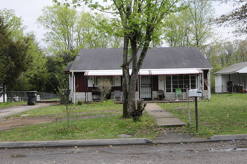 This house, at 2004 Curtis St., has been deemed unsafe and unlivable, according to Chattanooga Police Chief Fred Fletcher.