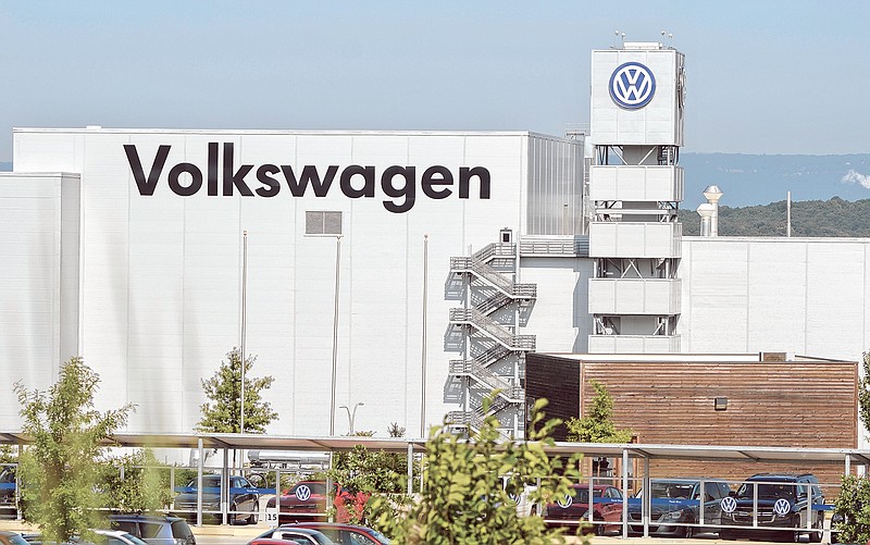 The Chattanooga Volkswagen plant between Tyner and Ooltewah is shown.