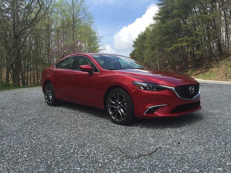 The 2016 Mazda6 has a new headlight treatment with more LEDs.