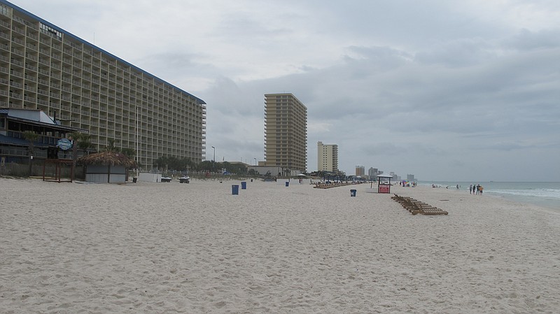 The beach in Panama City, Fla., is seen Sunday, April 12, 2015.