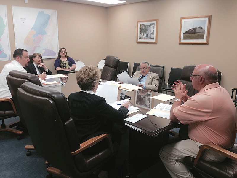 The Hamilton County Election Commission held it's April meeting Wednesday, with the recently re-elected commissioners reciting their oaths of office and electing officers.
