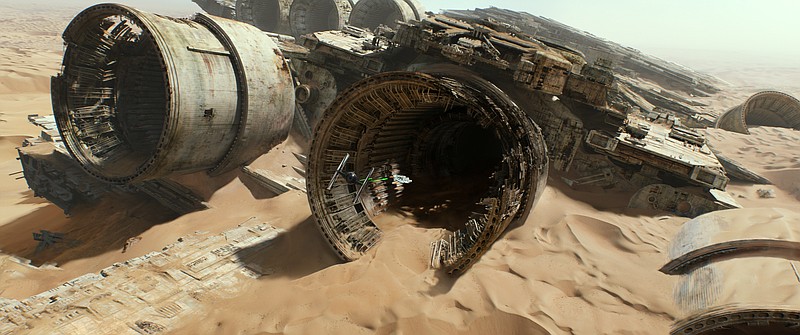 
              This image released by Lucasfilm shows a scene from "Star Wars: The Force Awakens," the highly anticipated film by J.J. Abrams that hits theaters Dec. 18.  (Lucasfilm via AP)
            