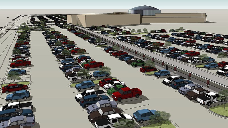 Construction on new parking is slated to start around the first of next month, a Dillard Construction official said.