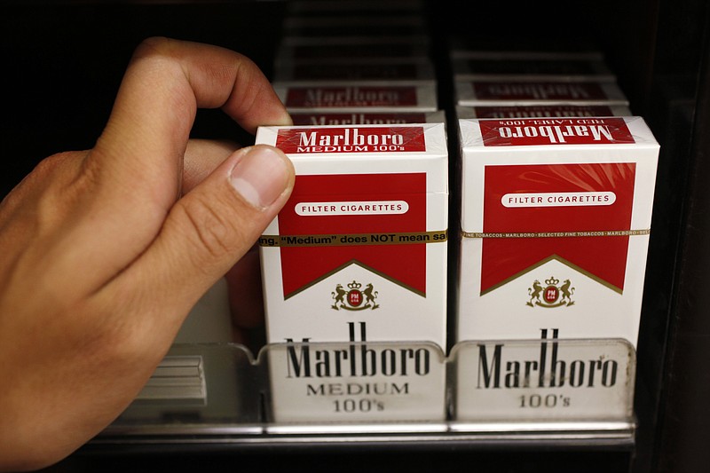 Marlboro cigarettes are on display at a liquor store in Palo Alto, Calif., in this 2010 file photo.