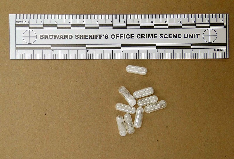 This Feb. 12, 2015, photo made available by the Broward Sheriff's Office, Fla., shows confiscated vials of flakka. This emerging drug can alter brain chemistry in such a way that users can't control their thoughts and it can increase adrenalin. 