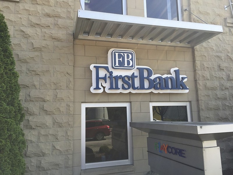 File photo / FirstBank's downtown Chattanooga office at 4th and Chestnut streets is one of two local branches.